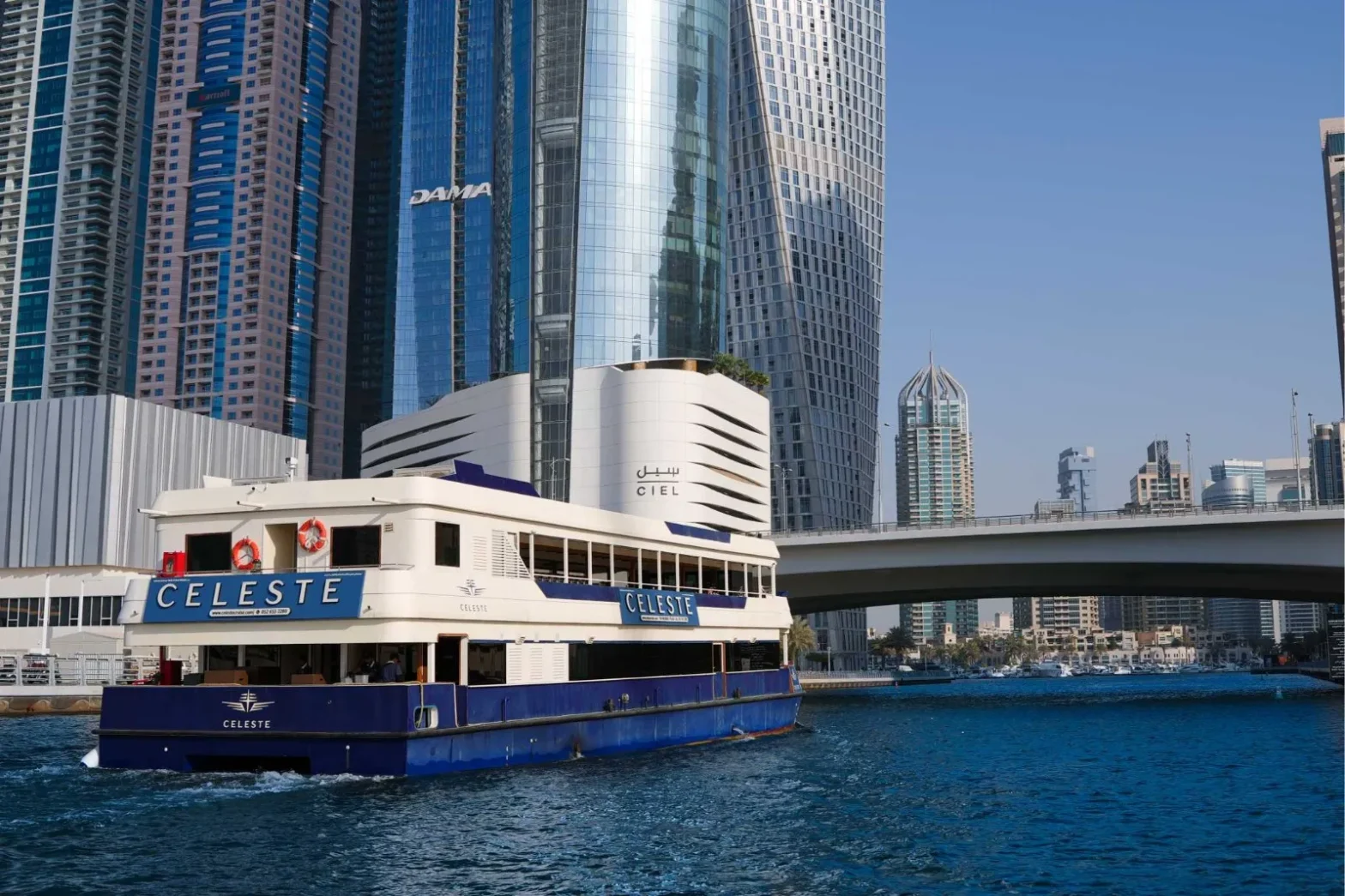 dinner boat cruise Dubai marina