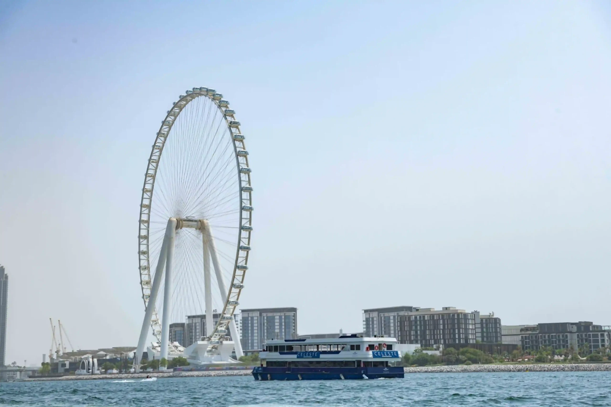 Dubai Marina dinner cruise with live entertainment.