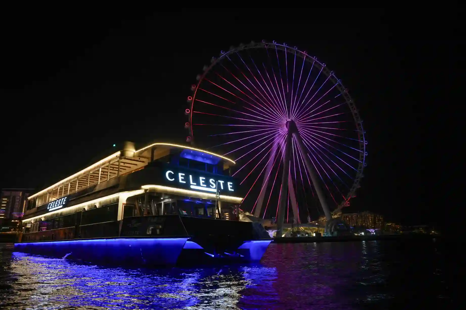 Beautiful view from Dubai Marina cruise deck