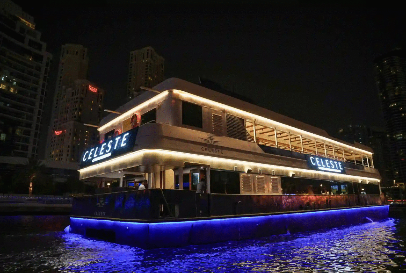 luxury dinner cruise Dubai Marina